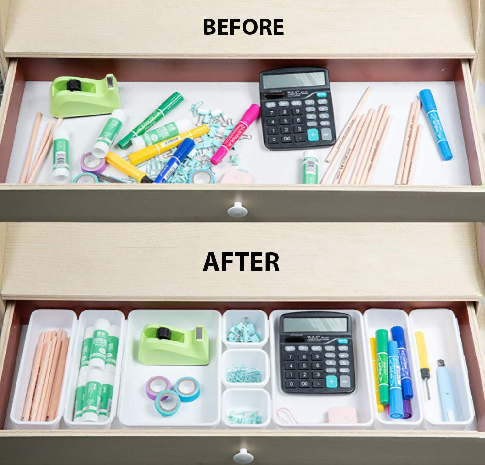 Interlocking Desk Drawer Organizer